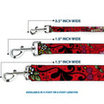 Load image into Gallery viewer, Dog Leash - Mom & Dad Red