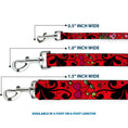 Load image into Gallery viewer, Dog Leash - Mom & Dad CLOSE-UP Red