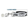 Load image into Gallery viewer, Dog Leash - Mustaches White/Sketch