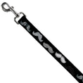 Load image into Gallery viewer, Dog Leash - Mustache Sketch Black/White