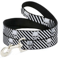 Load image into Gallery viewer, Dog Leash - Metal Skull Black/White