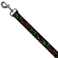 Load image into Gallery viewer, Dog Leash - Nautical Star Splatter Black/Neon