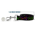 Load image into Gallery viewer, Dog Leash - Nautical Star Splatter Black/Neon