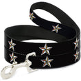 Load image into Gallery viewer, Dog Leash - Nautical Star Black/White/Rainbow