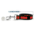 Load image into Gallery viewer, Dog Leash - NO CHANCE BRO Black/Yellow/Red