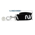 Load image into Gallery viewer, Dog Leash - NASA Text Black/White