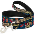 Load image into Gallery viewer, Dog Leash - Only God Can Judge Me Blue