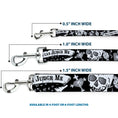 Load image into Gallery viewer, Dog Leash - Only God Can Judge Me Black/White