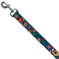 Load image into Gallery viewer, Dog Leash - Only God Can Judge Me CLOSE-UP Blue