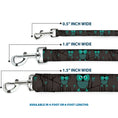 Load image into Gallery viewer, Dog Leash - Owls in Trees Turquoise