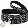 Load image into Gallery viewer, Dog Leash - Owls Monogram Black/White