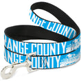 Load image into Gallery viewer, Dog Leash - ORANGE COUNTY/Pier Scene Blue/White