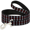 Load image into Gallery viewer, Dog Leash - Plaid Black/Red