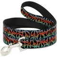 Load image into Gallery viewer, Dog Leash - Peace Black/Multi Color