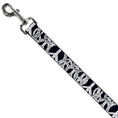 Load image into Gallery viewer, Dog Leash - Peace Sketch Black/White