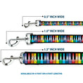 Load image into Gallery viewer, Dog Leash - Piano Keys Rainbow