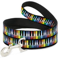 Load image into Gallery viewer, Dog Leash - Piano Keys Rainbow