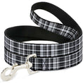 Load image into Gallery viewer, Dog Leash - Plaid Black/White