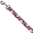 Load image into Gallery viewer, Dog Leash - Penguins w/Cupcakes Fuchsia/Purple/White