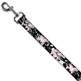 Load image into Gallery viewer, Dog Leash - Punk Heart & Cross Bones w/Splatter Black/White