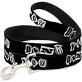 Load image into Gallery viewer, Dog Leash - Punk You Black/White