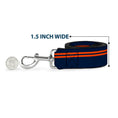 Load image into Gallery viewer, Dog Leash - Racing Stripe Navy/Orange