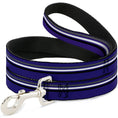 Load image into Gallery viewer, Dog Leash - Racing Stripes Purple/Gray/White/Black