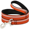 Load image into Gallery viewer, Dog Leash - Racing Stripe Orange/White