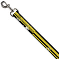 Load image into Gallery viewer, Dog Leash - Racing Stripe2 Weathered Black/Yellow