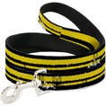 Load image into Gallery viewer, Dog Leash - Racing Stripe2 Weathered Black/Yellow