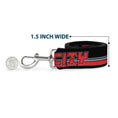 Load image into Gallery viewer, Dog Leash - RIP CITY/Stripe/Mesh Black/Gray/Red
