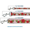 Load image into Gallery viewer, Dog Leash - Rose Trio/Leaves Pink