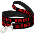 Load image into Gallery viewer, Dog Leash - RESIST Stencil Black/Red