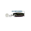 Load image into Gallery viewer, Dog Leash - Racing Stripes Black Yellow Blue Pink