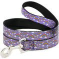 Load image into Gallery viewer, Dog Leash - Rainbows Scattered Lavender