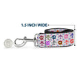Load image into Gallery viewer, Dog Leash - Skull & Fleur-de-Lis White/Multi Color