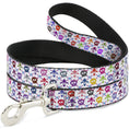Load image into Gallery viewer, Dog Leash - Skull & Fleur-de-Lis White/Multi Color