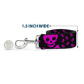 Load image into Gallery viewer, Dog Leash - Skull w/Babies Black/Fuchsia