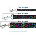Load image into Gallery viewer, Dog Leash - Sketch Skull/Star/Heart/Checker Black/Multi