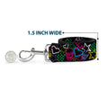 Load image into Gallery viewer, Dog Leash - Sketch Skull/Star/Heart/Checker Black/Multi