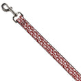 Load image into Gallery viewer, Dog Leash - Skull Yard Red/White