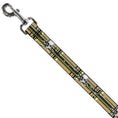 Load image into Gallery viewer, Dog Leash - Skull & Cross Bones Plaid Tan
