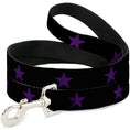 Load image into Gallery viewer, Dog Leash - Star Black/Purple