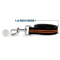 Load image into Gallery viewer, Dog Leash - Stripe Black/Orange