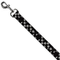 Load image into Gallery viewer, Dog Leash - Scribble Checker Black/White