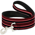 Load image into Gallery viewer, Dog Leash - Stripes Red/Black/White