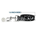 Load image into Gallery viewer, Dog Leash - Sugar Skulls Black/White