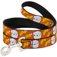 Load image into Gallery viewer, Dog Leash - Take Out/Fortune Cookies Orange