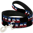 Load image into Gallery viewer, Dog Leash - TEXAS w/Star Black/White/Blue/Red