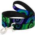 Load image into Gallery viewer, Dog Leash - Tie Dye Swirl Green/Blue/Purple